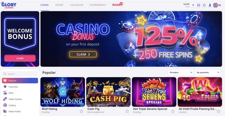 Glory online casino