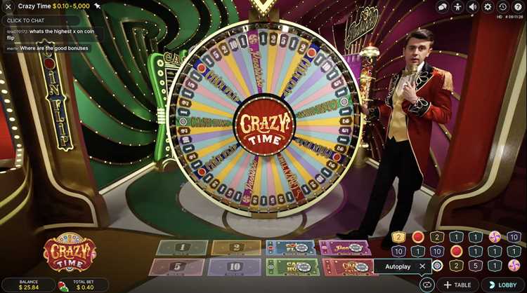 Live casino crazy time